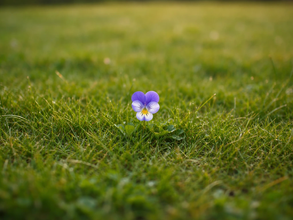 Fleur bleue dans le gazon : causes et plan d’action