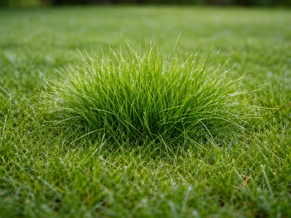 Touffes d’herbe dans le gazon : diagnostic et solutions