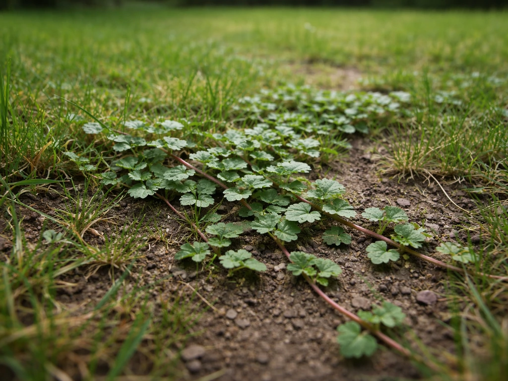 Plante rampante dans gazon : identifier et traiter efficacement