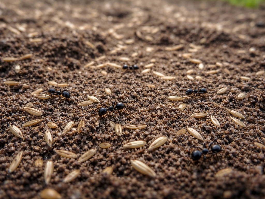 Fourmis sur graines de gazon : causes et solutions immédiates