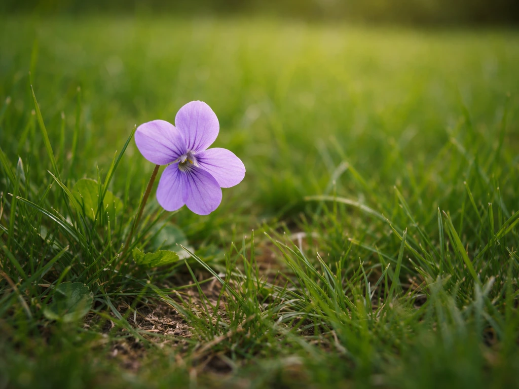 Fleur mauve dans le gazon : que faire tout de suite en France
